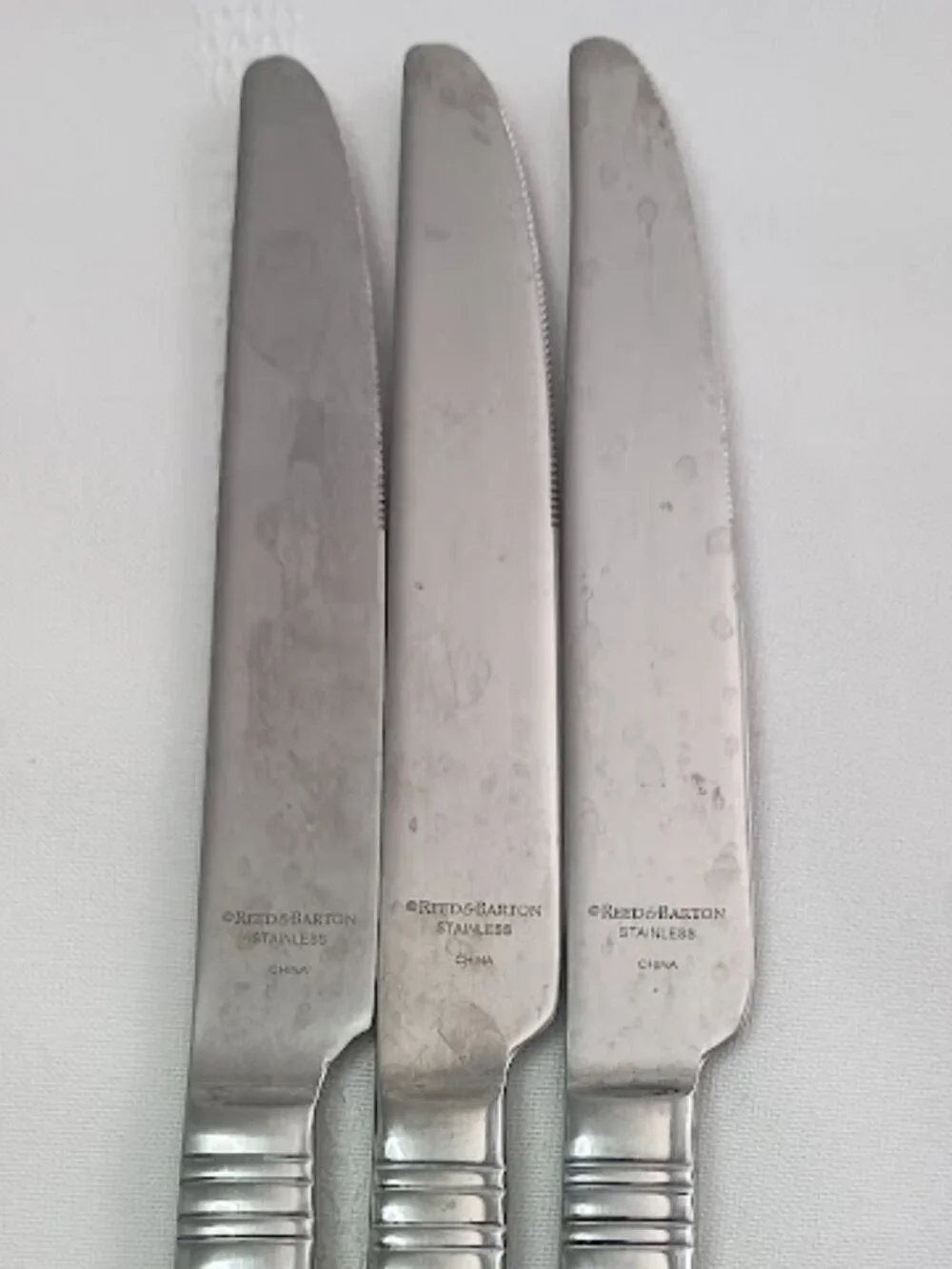 Reed & Barton Stainless Steel Dinner Knives Set of 3